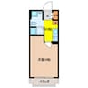 竹中ビル 1Kの間取り