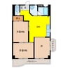 スイトマジョラム 2LDKの間取り