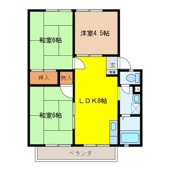 間取図 コンフォート東大垣