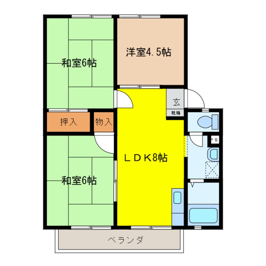 間取図 コンフォート東大垣