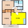 ウインディア本今　Ｂ 2DKの間取り