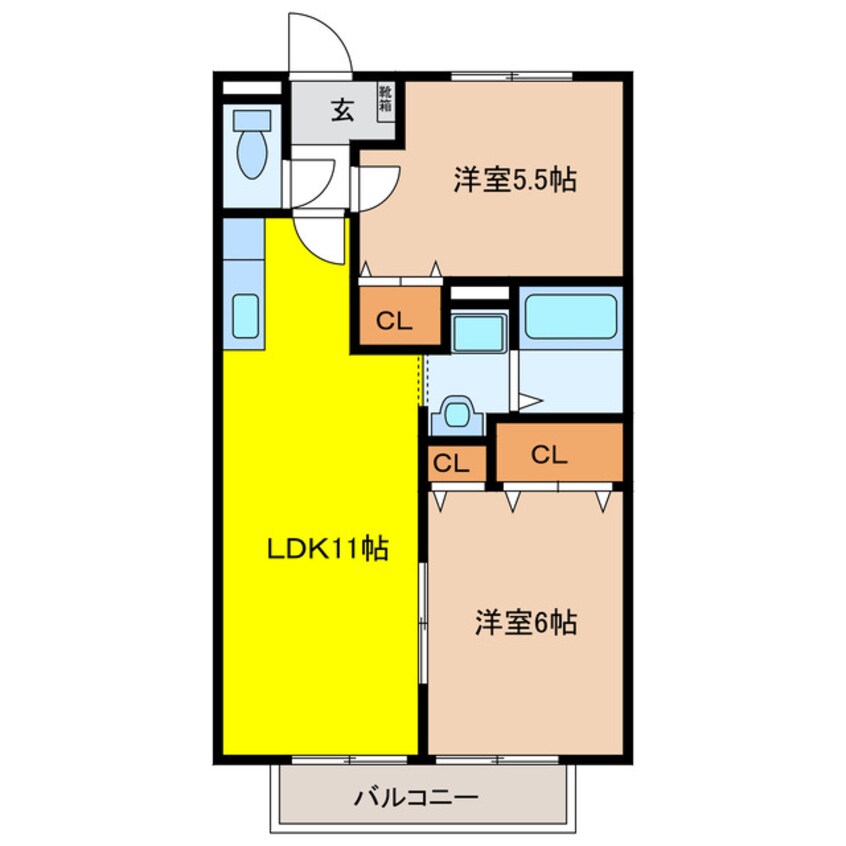 間取図 クオリアB