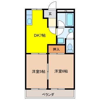 間取図 Ｍフィールド