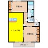 コンフォルターブルB 2LDKの間取り