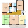サンハイツ和田 4DKの間取り