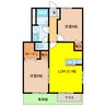 グリーンピース 2LDKの間取り