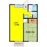 第１メゾンドラポール 1LDKの間取り