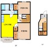 エテルノＡ 2LDKの間取り