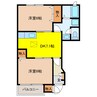 メゾンアルモニー 2DKの間取り