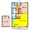 ローズガーデンS 1LDKの間取り