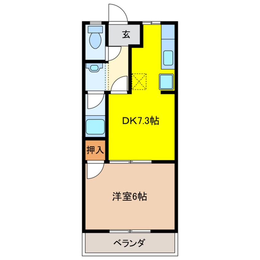 間取図 ラフォーレ556