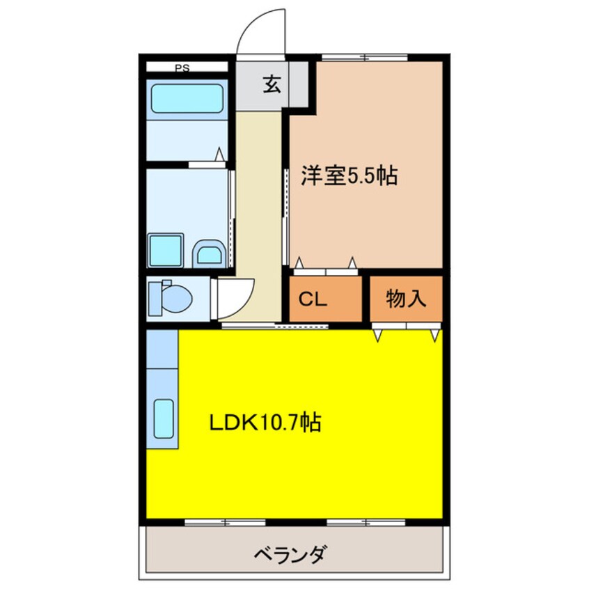 間取図 プリマヴェーラ・ワン