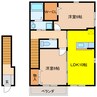 サンステージ松が岡 2LDKの間取り