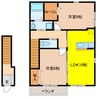 サンステージ松が岡 2LDKの間取り