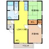 エクセルこの 2LDKの間取り