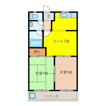 間取図 リバティはなみずきＢ