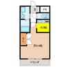 シャトー友喜 1Kの間取り