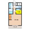シャトー友喜 1Kの間取り