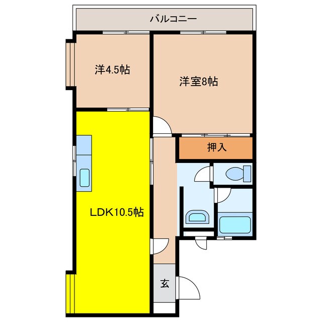 間取り図 ハイツむすぶ