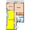 ハイツむすぶ 2LDKの間取り