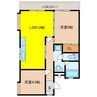 ハイツむすぶ 2LDKの間取り