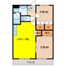 プレステージセレナ 2LDKの間取り
