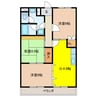 イーストピアはなみずき 3DKの間取り