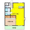 アグレストⅡ 1LDKの間取り