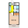 アグレストⅡ 1Kの間取り
