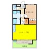 サンフォレスト参番館 1LDKの間取り