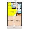 サンライズハヤシ 2DKの間取り