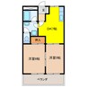 コンフォールＬ 2DKの間取り