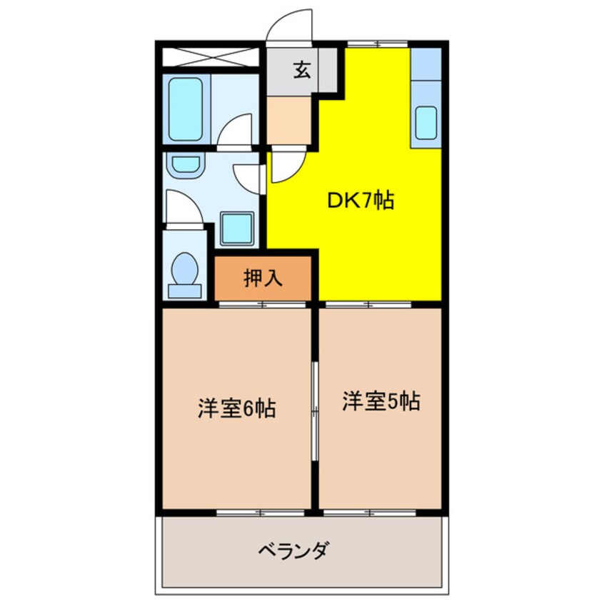 間取図 コンフォールＬ