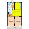 リバティはやのＡ 2LDKの間取り
