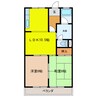 リバティはやのＡ 2LDKの間取り