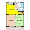 アベニューカサギ514 2DKの間取り