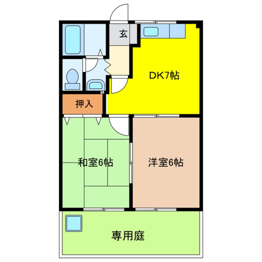 間取図 アベニューカサギ514