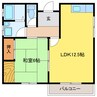 ジ・フォレスト 1LDKの間取り