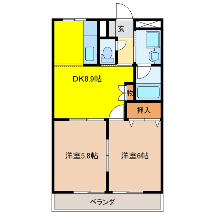 間取図 アメニティーハウスＡ