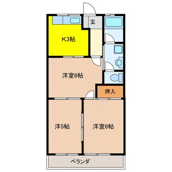 間取図 サンハイム桐山