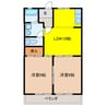 メゾンドジョイフル 2LDKの間取り