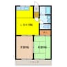 メゾンドジョイフル 2LDKの間取り