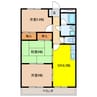 エクセレントハイツ1号館 3DKの間取り