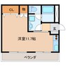 コンフォートカワイ 1Rの間取り