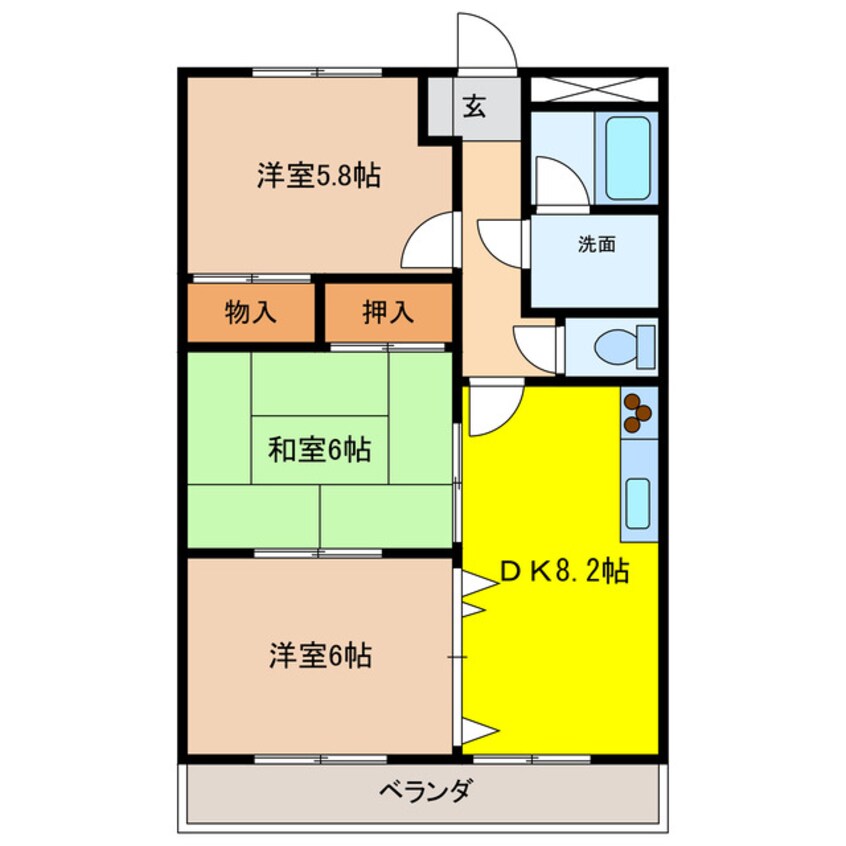 間取図 メイプルハウス