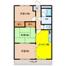 メイプルハウス 3DKの間取り