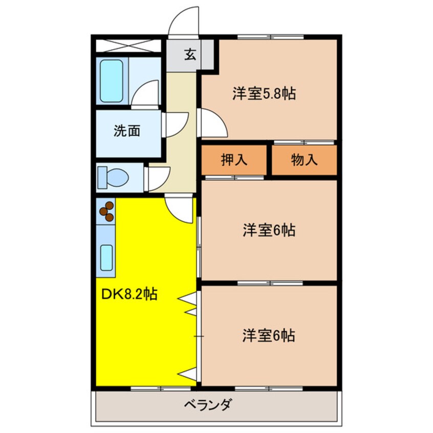 間取図 メイプルハウス