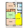メイプルハウス 3DKの間取り