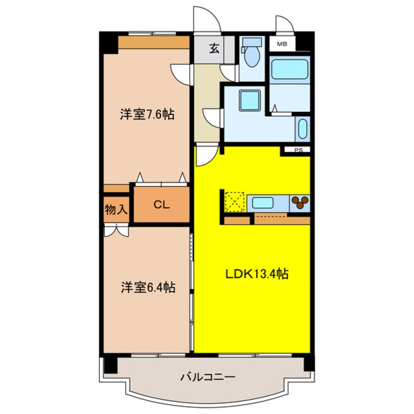 間取図 セレーナ福田