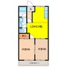 ロイヤルハイツ廣瀬100 2LDKの間取り